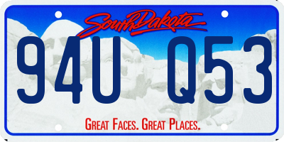SD license plate 94UQ53