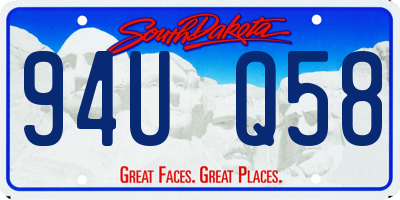 SD license plate 94UQ58