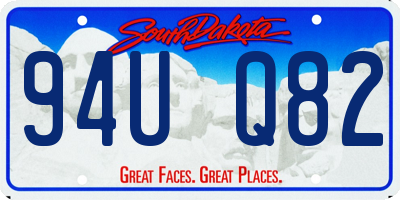 SD license plate 94UQ82