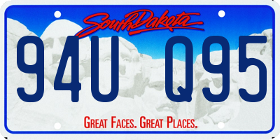 SD license plate 94UQ95
