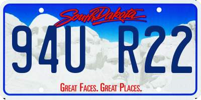SD license plate 94UR22