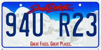 SD license plate 94UR23