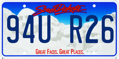 SD license plate 94UR26