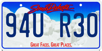 SD license plate 94UR30