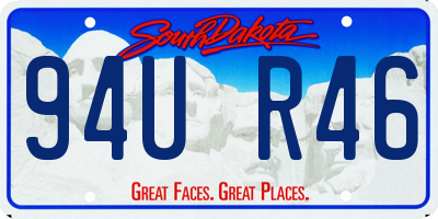 SD license plate 94UR46