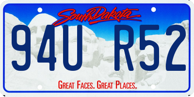 SD license plate 94UR52