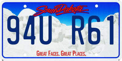 SD license plate 94UR61