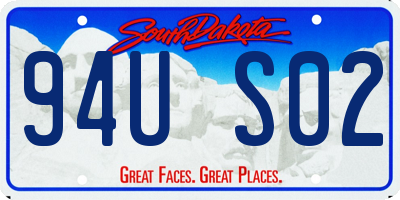 SD license plate 94US02