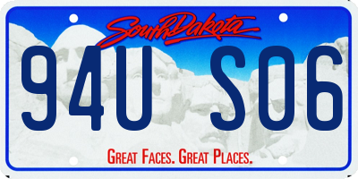 SD license plate 94US06