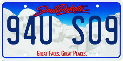 SD license plate 94US09