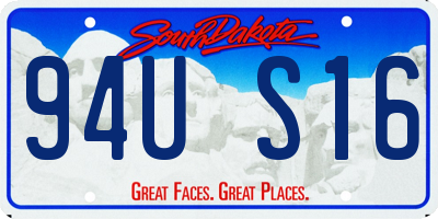 SD license plate 94US16