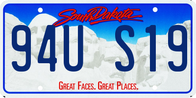 SD license plate 94US19