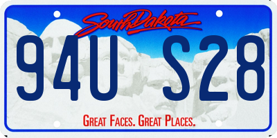 SD license plate 94US28