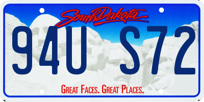 SD license plate 94US72