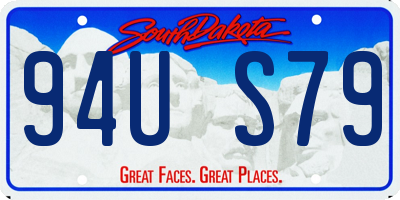 SD license plate 94US79