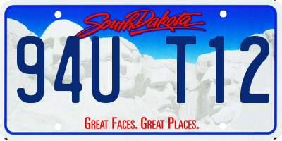 SD license plate 94UT12