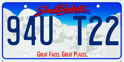 SD license plate 94UT22