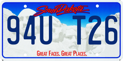 SD license plate 94UT26