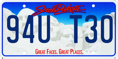 SD license plate 94UT30
