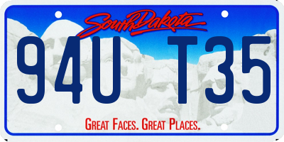 SD license plate 94UT35