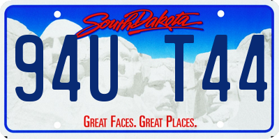 SD license plate 94UT44