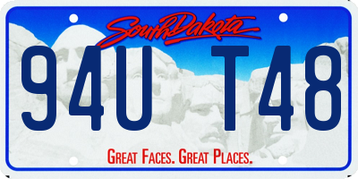 SD license plate 94UT48