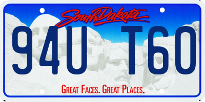 SD license plate 94UT60