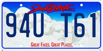 SD license plate 94UT61