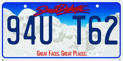 SD license plate 94UT62