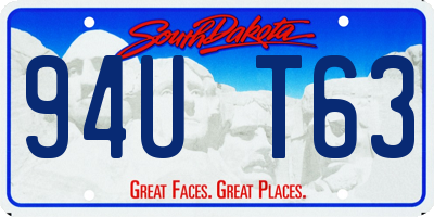 SD license plate 94UT63
