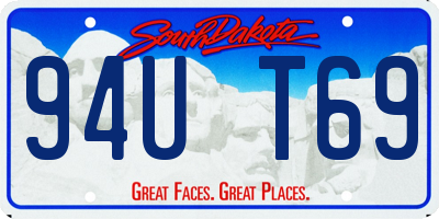 SD license plate 94UT69