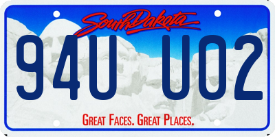 SD license plate 94UU02