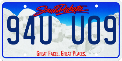 SD license plate 94UU09