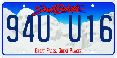 SD license plate 94UU16