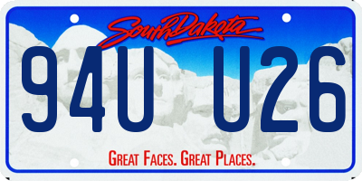 SD license plate 94UU26