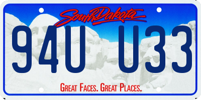 SD license plate 94UU33