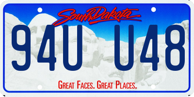 SD license plate 94UU48
