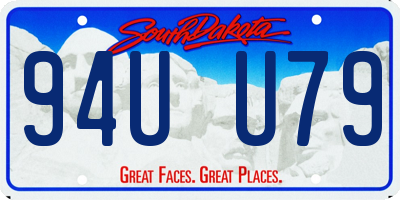 SD license plate 94UU79