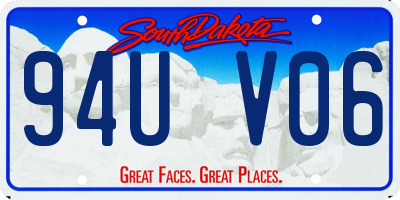 SD license plate 94UV06