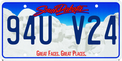 SD license plate 94UV24