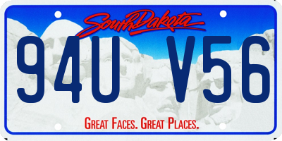 SD license plate 94UV56