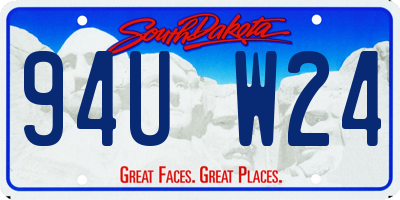 SD license plate 94UW24