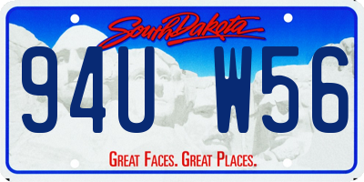 SD license plate 94UW56