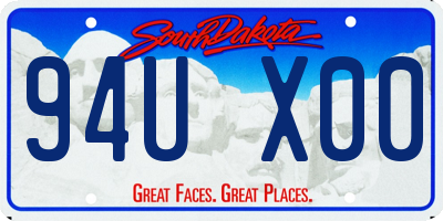 SD license plate 94UX00