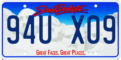 SD license plate 94UX09