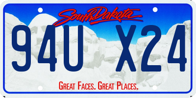 SD license plate 94UX24