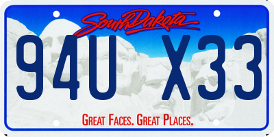 SD license plate 94UX33