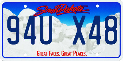 SD license plate 94UX48