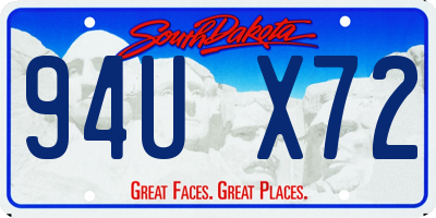 SD license plate 94UX72