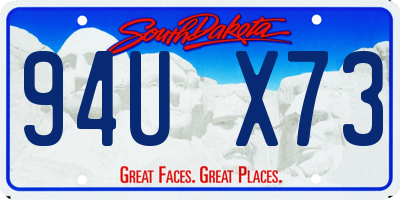 SD license plate 94UX73